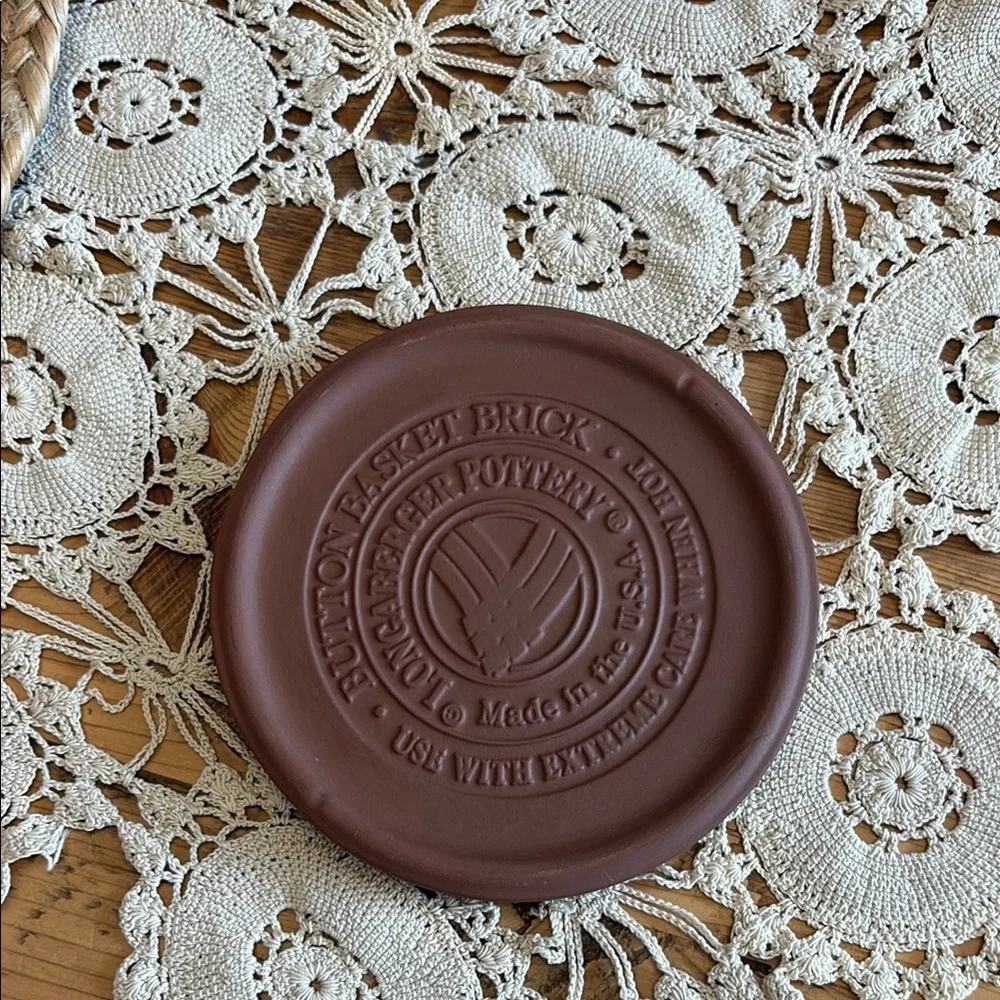 Longaberger Brown Pottery Brick